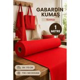 Morlay Kırmızı Gabardin Kumaş , Çanta , Tuval, Punch , Nakış , Perde , Branda Ve Güneşlik Yapımına Uygun En : 170cm