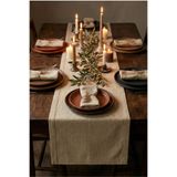 Morlay LINEN | Organik Ham Keten Runner Naturel 40 x 150 Cm