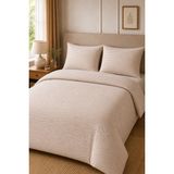 Morlay Softline Serisi | Çift Kişilik Çarşaflı Nevresim Takımı 200X220 cm Ranforce & Çizgili - Kahverengi - 200 x 220 cm