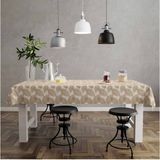 Morlido Masa Örtüsü Yıkanabilir Hijyenik Müşamba Masa Örtüsü - 140 x 300 cm - Kahverengi