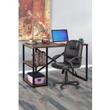mormanya Alesta Metal Çalışma Masası 2 Raflı Laptop Bilgisayar Masası Ofis Ders Masası Yemek Masası 60x120