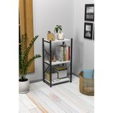 mormanya Venni Metal Kitaplık 3 Raflı Çok Amaçlı Dosya Kitap Rafı Ofis Salon Rafı
