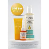 Morning Boost 3 Lü Set – Güneş Jeli, Yüz Temizleme Yağı, C Vitamini