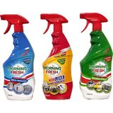 Morning Fresh 3' lü Set Banyo,mutfak,yağ Çözücü - 750 ml