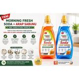 Morning Fresh Soda ve Arap Sabunu Sıvı Matik Çamaşır Deterjanı ve Genel Temizlik ( 2'li Set ) ( Özel Seri ) - 1,48 lt - 2 Lİ SET
