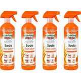 Morning Fresh Soda+Arap Sabunu Özel Seri Yağ ve Leke Giderici Genel Temizlik Ürünü 750 ml ( 4 Lü Set ) - 1 lt