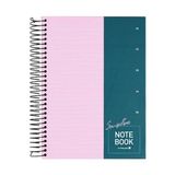 Morning Glory 10000 Çizgili Defter 26X19 cm Pembe 11131-88964