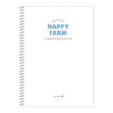 Morning Glory 2000 Çizgili Defter 25,2X17,8 cm Happy Farm 10230-88607 - Çok Renkli