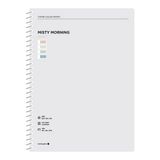 Morning Glory 3000 Theme Çizgili Defter 25,8X19 cm Gri 11210-87576