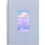 Morning Glory 4500 Çizgili Defter 26X19 cm Mor 11131-88965