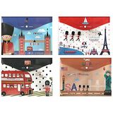 Morning Glory Taros Çıtçıtlı Dosya London Karışık Desenli A4