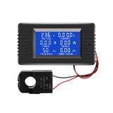 MORNING GROUP AC Akım Voltaj Amperajı Güç Paneli Metre LCD Dijital Ekran Ampermetre Voltmetre Multimetre Bölünmüş Çekirdekli Akım Transformatörü CT AC 80-260V 100A Çok İşlevli Güç Monitörü