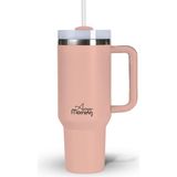 Morning Vaha 1200 ml Termos Mug, 3 Kademeli Çevirmeli Kapak, Açık Somon SI2440217 - 0 - 249 ml
