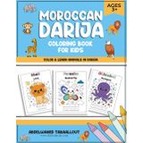 Moroccan Darija Coloring Book For Kids: Color & Learn Animals in Darija