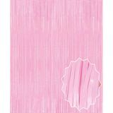 Morotonom Soft Pembe Püsküllü Kapı Perdesi - Parti, Baby Shower, Cinsiyet Partisi 1x2 M