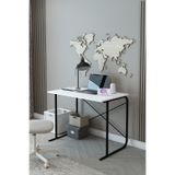 Morpanya Desk Metal Çalışma Masası Laptop Bilgisayar Masası Ofis Masası 60x100 Cm Beyaz