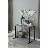 Morpanya Desk Metal Çalışma Masası Laptop Bilgisayar Masası Ofis Masası 60x100 Cm Ceviz