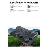 Morpanya Kelebek Kilit Parke Taşı Kalıbı Zemin Kaplama Kalıbı Yer Döşeme Taşı Kalıbı 8 Adet Kalıp