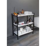Morpanya Morpanya Rose Banyo Düzenleyici Banyo Dolabı Çok Amaçlı Dolap 3 Katlı Metal Mutfak Düzenleyici - Beyaz - yok