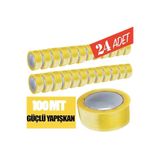 Morpanya Şeffaf Koli Bantı 45 Mm X 100 Metre Paketleme Bandı 24 Adet