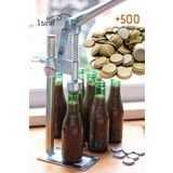 Morpanya Şişe Kapatma Aleti 1.sınıf Soda Gazoz Kapağı Kapama Makinası 500 Adet Kapak