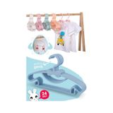 Morpanya Sweet 24 Adet Mavi Bebek Elbise Askısı 30 Cm Fiyonklu Kelebek Beb Mavi