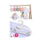 Morpanya Sweet 48 Adet Beyaz Bebek Elbise Askısı 30 Cm Fiyonklu Kelebek Beyaz