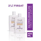 morphbeauty 2'li Bitkisel, Sülfatsız Saç dökülmesine karşı ve Kepek karşıtı yoğun onarıcı şampuan 400 ml