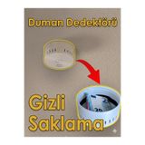 Morphena3D Duman Dedektörü Görünümlü Gizli Saklama Kutusu – Gizli Bölmeli Kasa – Ev ve Ofis Saklama Kutusu