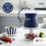 Morphy Richards Kablosuz Rondo & Doğrayıcı - Şarjlı & Çok Amaçlı - Koyu Mavi