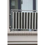 morpi Balkon Demiri Perdesi Korkuluk Perdesi Her Ölçüde Boy X En Bağcıklı SİYAHBEYAZ