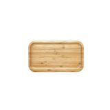 Morponi Bambu Dikdörtgen Sunum Tabağı - Yağdanlık Altlığı- Servis Tabağı 24 cm x 12 cm ( Dikdörtgen)