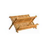 morponi Bambu Katlanabilir Tabaklık Bulaşıklık Küçük Boy 47 Cm X 32 Cm