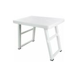 Morponi Beyaz Portatif Katlanabilir Büyük Boy Masa Piknik Masası 70 x 47 x 56 cm