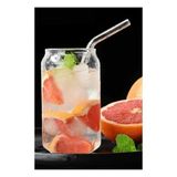 morponi Borosilikat Cam Pipetli Meşrubat Soğuk Kahve Bardağı 420 ml 1 Adet