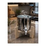 morponi Gümüş Başlıklı Geyik Figürlü Lüx Füme Şerbetlik & Sebil 2.5 Litre