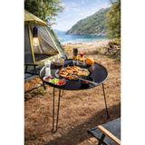 Morponi Katlanabilir Kamp Masası Izgaralı Mangal Özellikli Taşınabilir Outdoor Piknik Masa