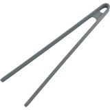 Morponi Tekli Silikon Kızartma Maşası 30 cm - Gri