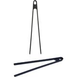 Morponi Tekli Silikon Kızartma Maşası 30 cm - Siyah