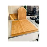 Morponi Tezgah Üstü Bambu Kesim Tahtası - Sunum Tahtası 38 cm x 45 cm