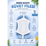 MorPort Lüx Köpüklü Banyo Filesi I Bebek Yıkama Küvet Filesi I Bebek Banyo Filesi I (BÜTÜN KÜVETLERE UYUMLU)
