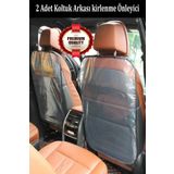MorPort Ultra Lüx 2 Adet Oto Araç Araba Koltuk Arkası Koruyucu Kılıf Örtü