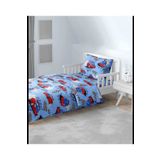 MORRİVAL Tek Kişilik Arabalı 120x200 Lastikli Çarşaflı Nevresim Takımı, 155x215 Yorgan Kılıfı