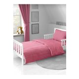 MORRİVAL TEK KİŞİLİK DÜZ RENK LASTİKLİ ÇARŞAFLI NEVRESİM TAKIMI, 120x200 LASTİKLİ ÇARŞAF PEMBE