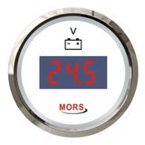 Mors 12-24V Dijital Akü Göstergesi Beyaz Voltmetre