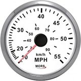 Mors 55 Mph Beyaz Gps Antenli 12-24V 100 mm Beyaz Sürat Göstergesi
