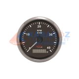 MORS DEVİR SAATİ 4000RPM SİYAH 100MM MOTOR SAATLİ 12-24V