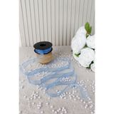 Mortex Bebe Mavi Şifon Kurdele 2.5 cm 20 mt-Bohça,Nikah,Nişan,Çeyiz,Hediye,Süsleme,Doğum Günü,Parti