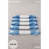 Mortex Bebe Mavi Simli Saten Kurdele 1cm 10mt - Bohça, Nikah, Nişan, Çeyiz, Hediye, Süsleme, Parti