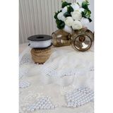 Mortex Beyaz Hilton Çizgili Şifon Kurdele 2.5 cm 20 mt - Bohça, Nikah, Nişan, Çeyiz, Hediye, Süsleme, Parti